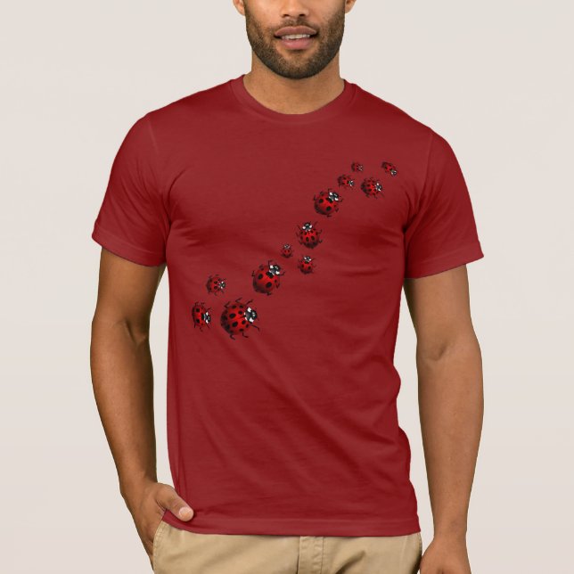 Ladybug T-shirts Ladybug Unisex Shirts (Framsida)