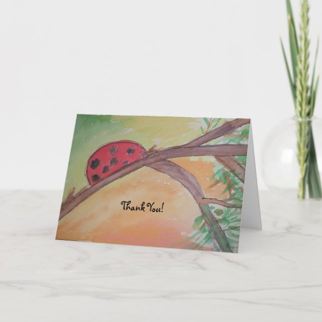 ladybug tack kort (Framsida)