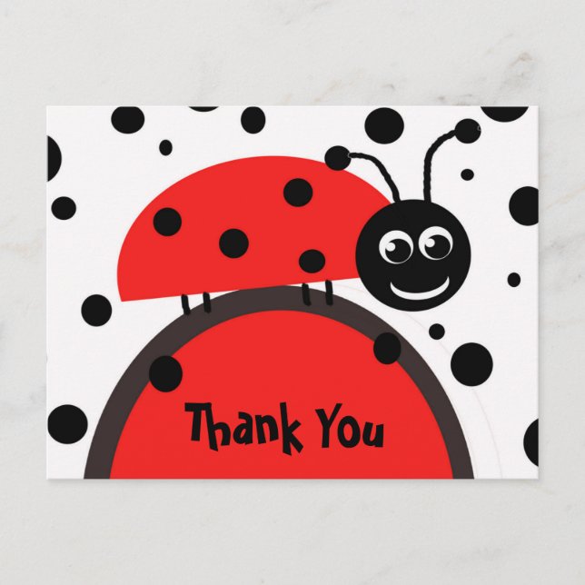 Ladybug Tack Postcard Vykort (Framsida)
