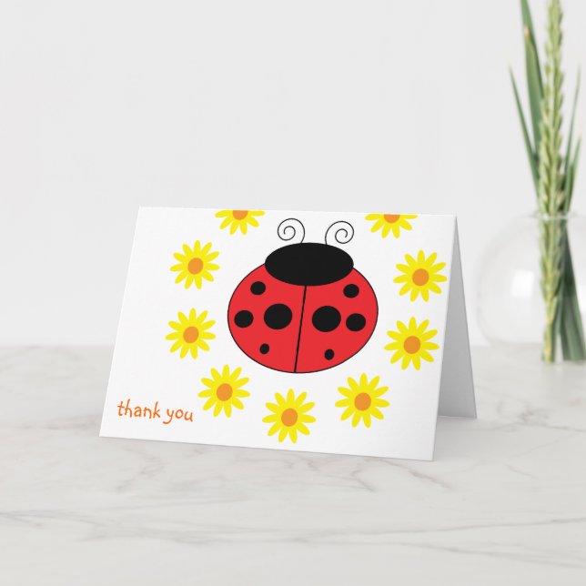 Ladybug - tackkort (Framsida)