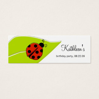 Ladybug Tacks Märkre Litet Visitkort