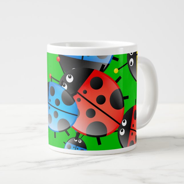 Ladybug Tapet Jumbo Mugg (Framsida höger)