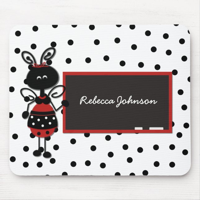 Ladybug Teacher Mouse Pad Musmatta (Framsidan)
