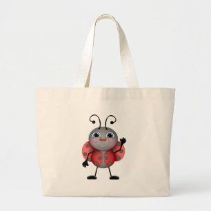 Ladybug tecknad tobag jumbo tygkasse
