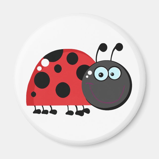 Ladybug Tecknade figurer Magnet (Framsidan)