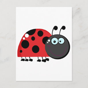Ladybug Tecknade figurer Vykort