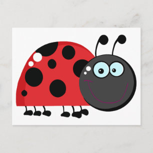 Ladybug Tecknade figurer Vykort