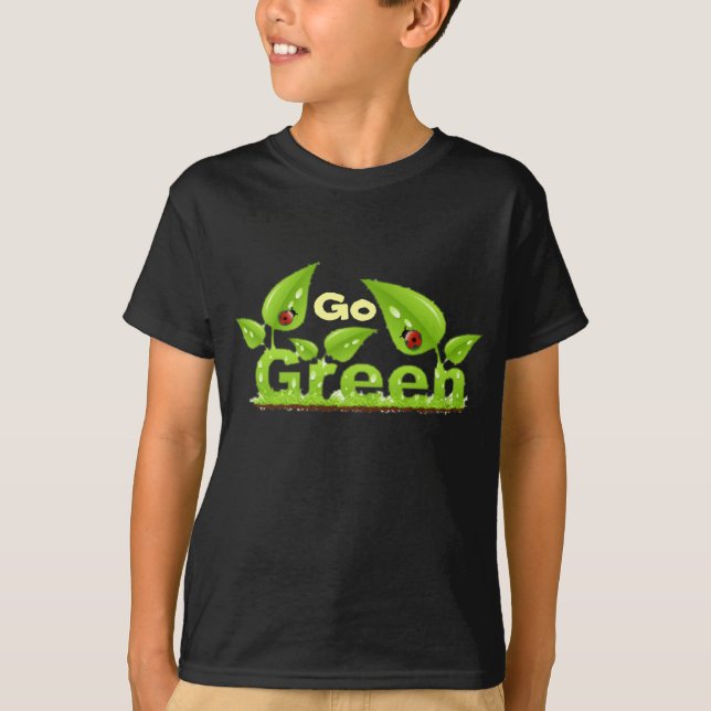 Ladybug Think Green Tee Shirt (Framsida)