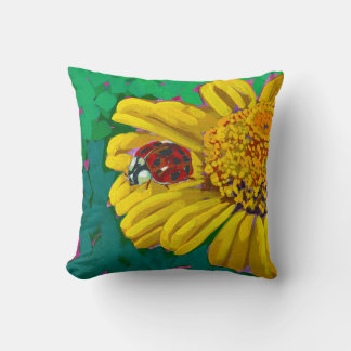 Ladybug Throw Pillow Kudde