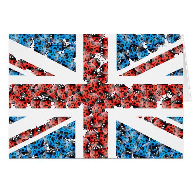 Ladybug UK Hälsningskort (Framsidan Horizontal)
