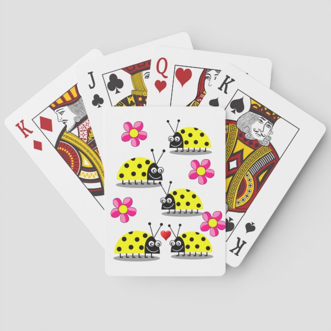 Ladybug-uppspelningskortsdäck Casinokort (Baksidan)