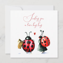 Ladybug Valentines dagskort Julkort