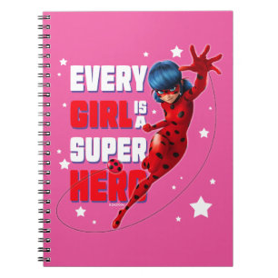Ladybug Varje Girl är en Toppen Hero Anteckningsbok