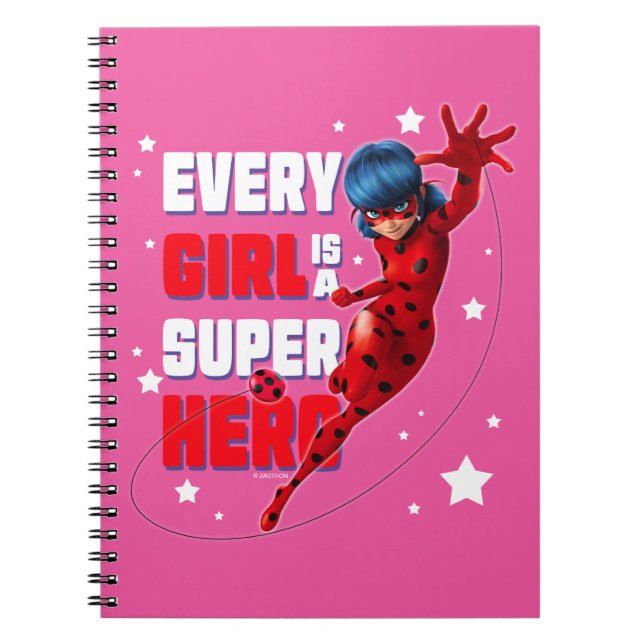 Ladybug Varje Girl är en Toppen Hero Anteckningsbok (Framsidan)