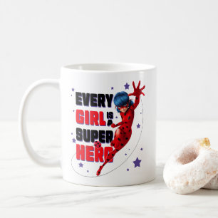 Ladybug Varje Girl är en Toppen Hero Kaffemugg