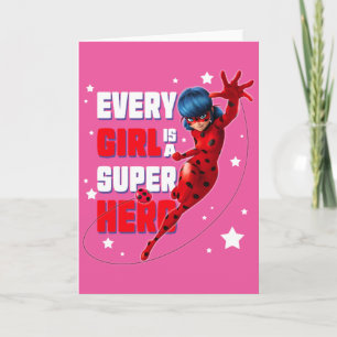 Ladybug Varje Girl är en Toppen Hero Kort
