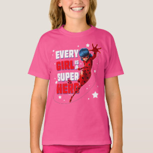 Ladybug Varje Girl är en Toppen Hero T Shirt