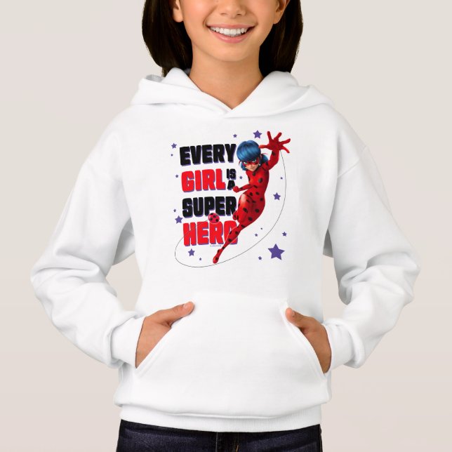 Ladybug Varje Girl är en Toppen Hero T Shirt (Framsida)