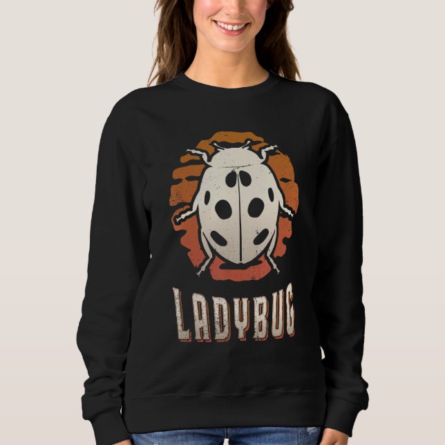Ladybug Vintage Retro Classic Animal Sunset T Shirt (Framsida)