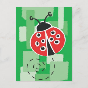 LadyBug-vykort Vykort
