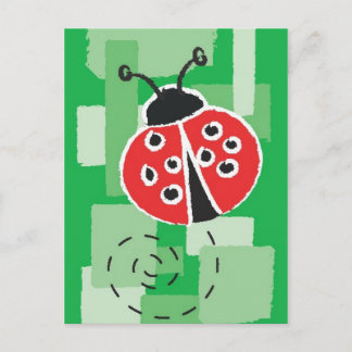 LadyBug-vykort Vykort