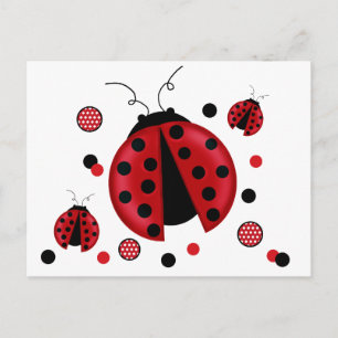 Ladybug-vykort Vykort