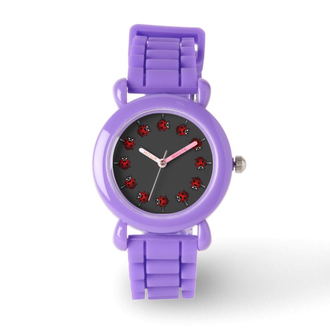 Ladybug Watch Cute Ladybird Wrist Watch Kryp Gifts Armbandsur (Framsida)