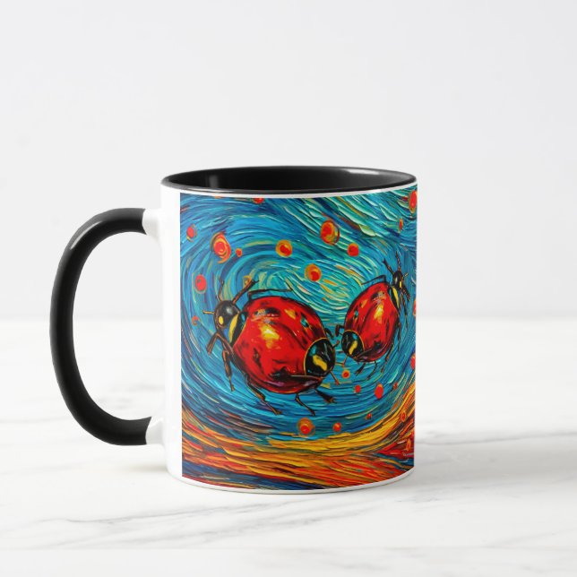 Ladybug Watercolor Mugg (Vänster)