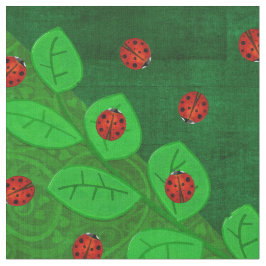 Ladybug Whimsey 3D Folk Art 3 Tyg