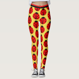 Ladybug Women's Leggings Exercise Yoga Byxor