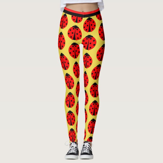 Ladybug Women's Leggings Exercise Yoga Byxor (Framsida)