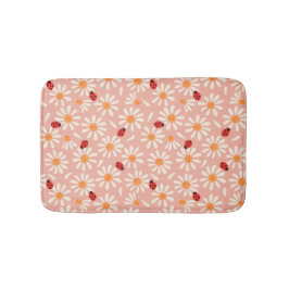 Ladybugs and Daisies Bath Mat Badrumsmatta