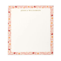 Ladybugs and Daisies Personalized Name