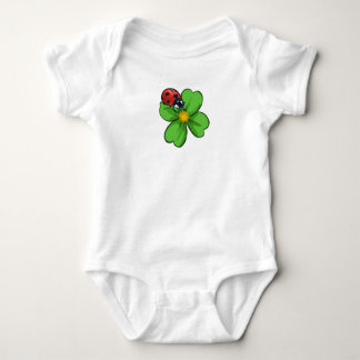 Ladybugs and Green Leaves Nature Illustration Past T Shirt