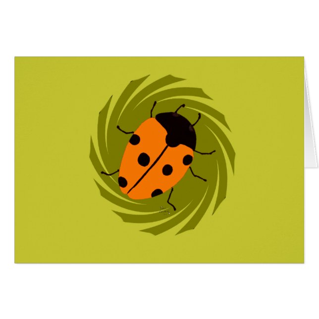 Ladybugs Hälsningskort (Framsidan Horizontal)