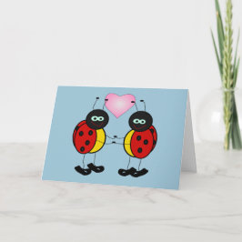 Ladybugs i Kärlek Card Helgkort