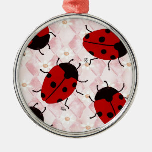 LADYBUGS JULGRANSPRYDNAD METALL