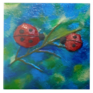 Ladybugs Kakelplatta