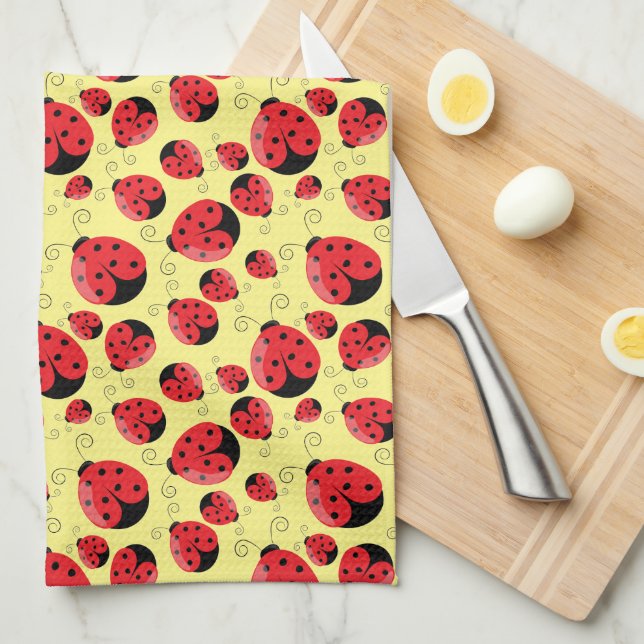 Ladybugs Kitchen Towel Kökshandduk (Vikt i Fjärdedel)