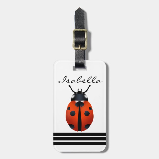 Ladybugs Luggage Tag Bagagebricka (Vertikal Framsida)