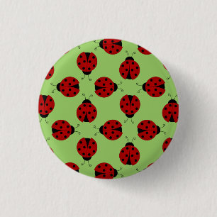 Ladybugs Mönster Button Knapp