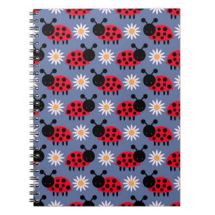 Ladybugs och Daisyn Mönster Anteckningsbok
