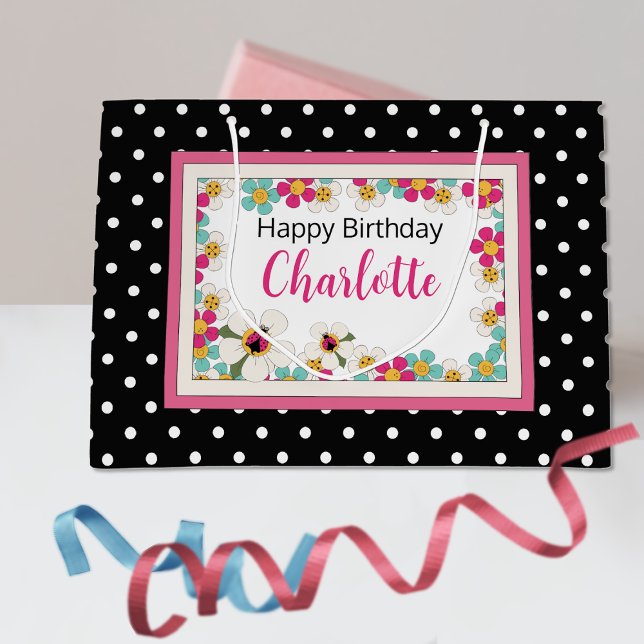 Ladybugs och Flowers Birthday (Skapare uppladdad)