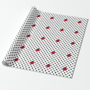Ladybugs och polka dots presentpapper