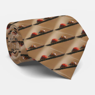 Ladybugs på ett stängsel slips