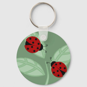 Ladybugs på nyckelkedjan Lövs Nyckelring