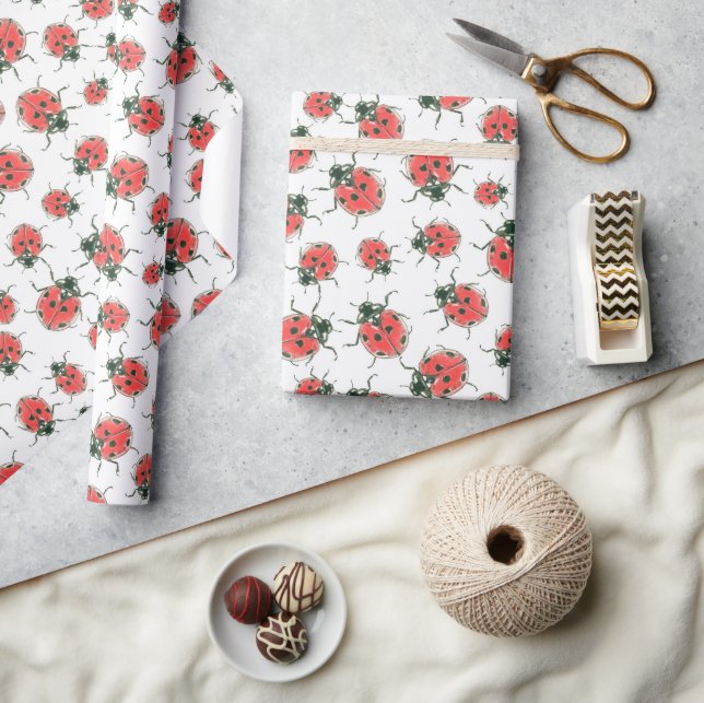 Ladybugs Presentpapper (Hantverk)