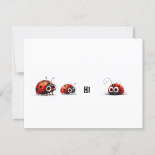 Ladybugs Satt Hi Vykort