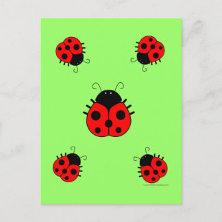 Ladybugs vycard vykort