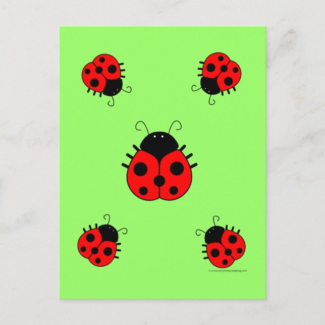 Ladybugs vycard vykort (Framsida)